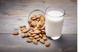 Almond Milk Glas