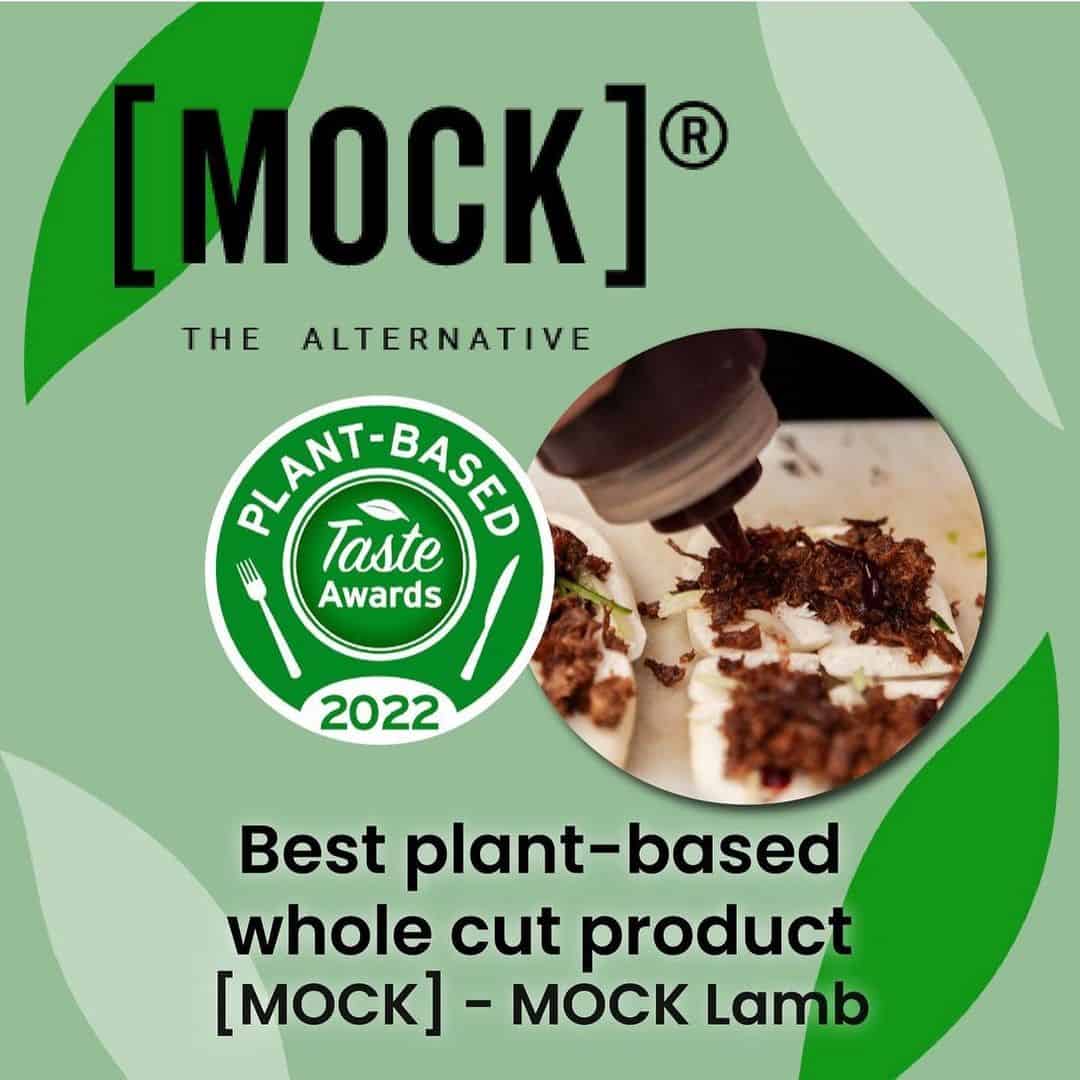 mock's banner for best-plant-based whole cut product - mock lamb