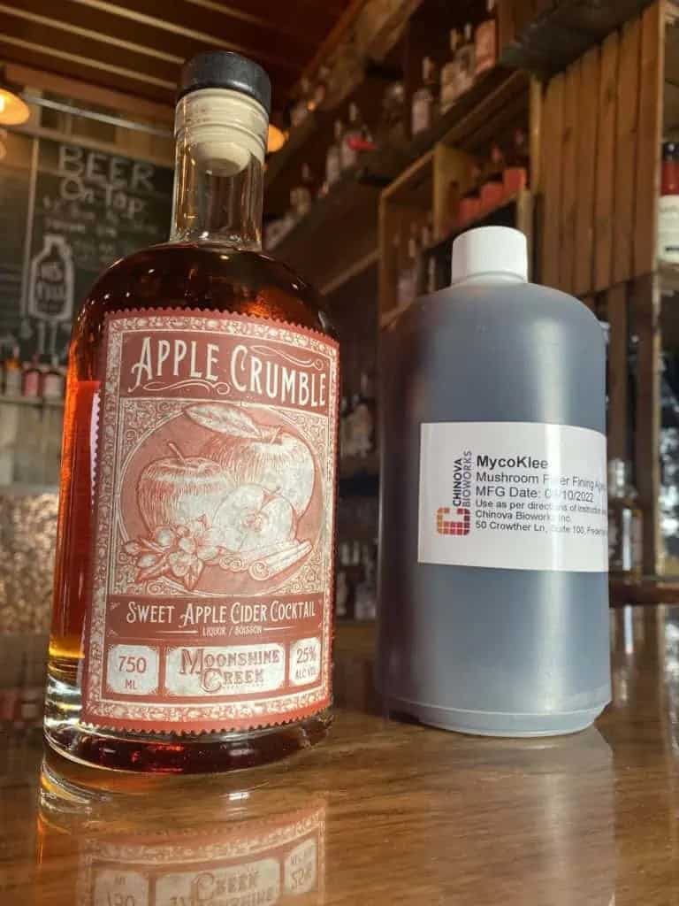 Chinova Bioworks' Mycokleer with apple crumble cocktail