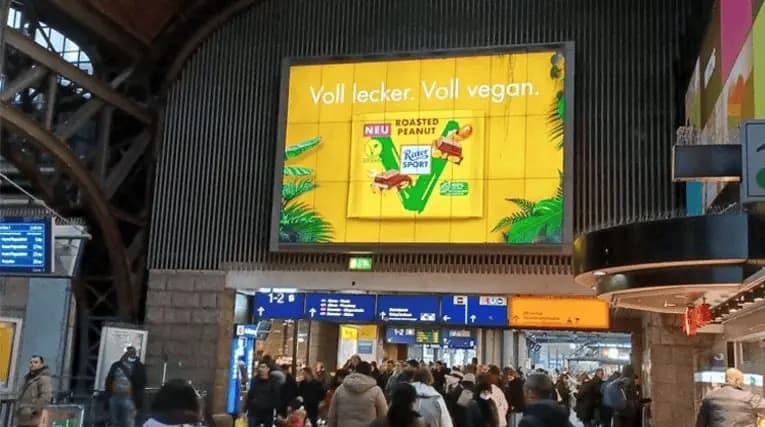 Ritter Sport billboard in Germany