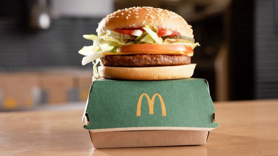 Plant-based burger Mcplant McDonald's and Beyond Meat burger