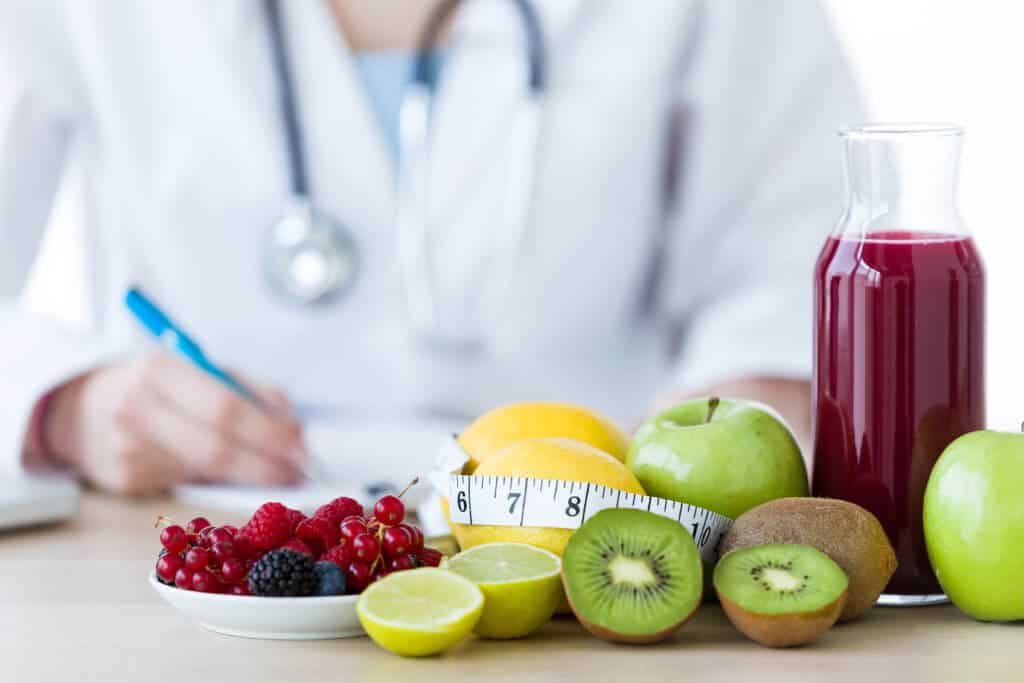 doctor physician fruit healthy diet