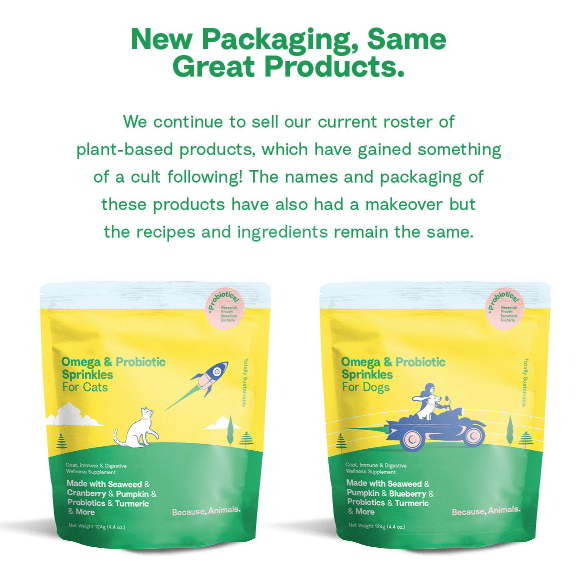 Because, Animals packaging