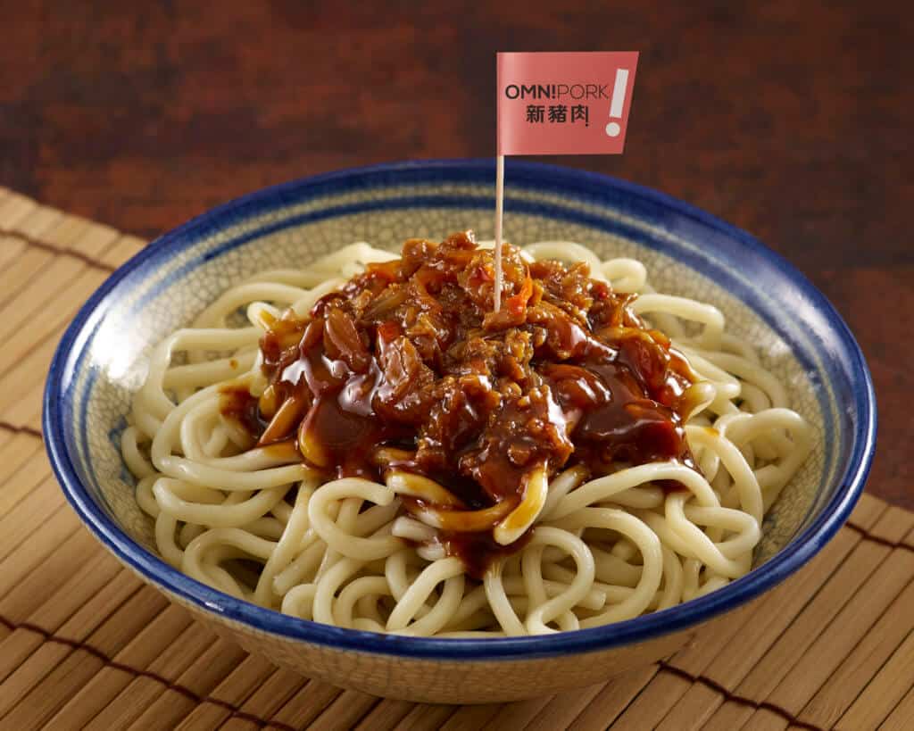 Braised OmniPork Noodles in Korean Style