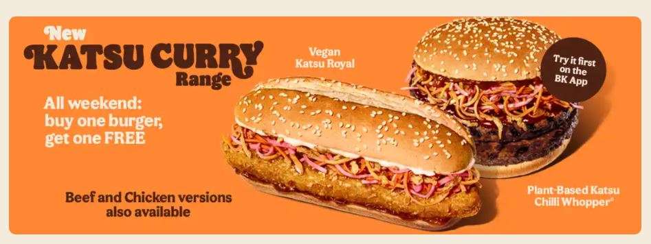 Burger King katsu burgers