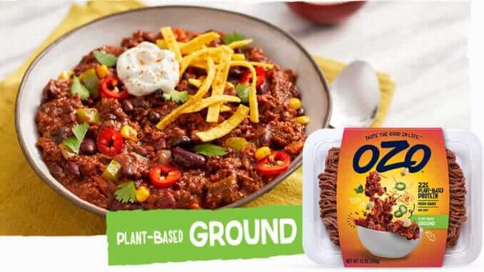 OZO Foods plant-based ground chili OZO Foods plant-based ground chili