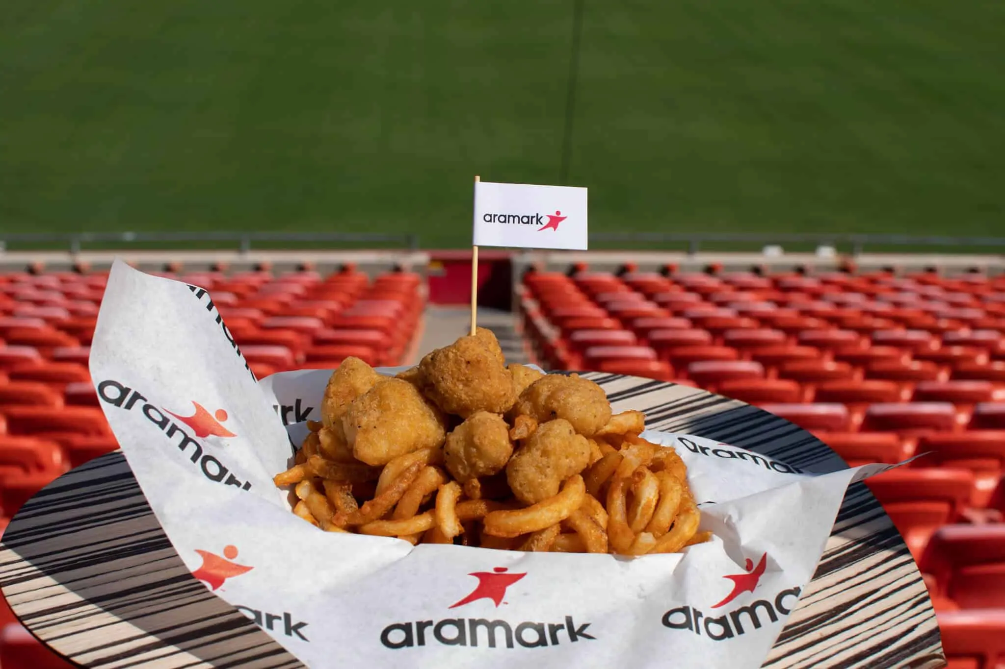 ARAMARK vegan NFL stadiums