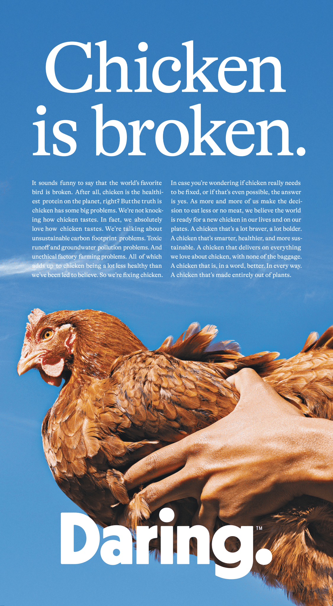 Daring Plant-Based Chicken Ad