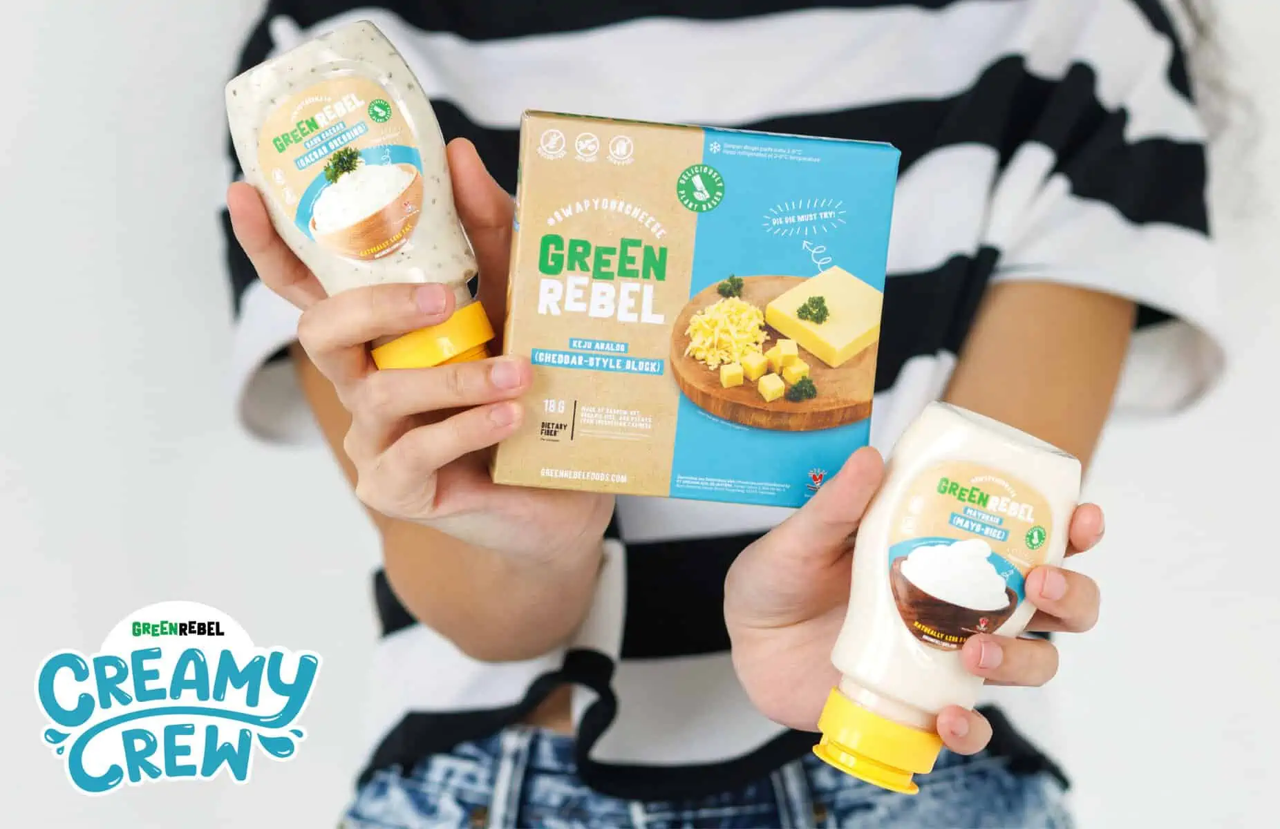 green rebel foods dairy free mayonnaise and caesar salad dressing