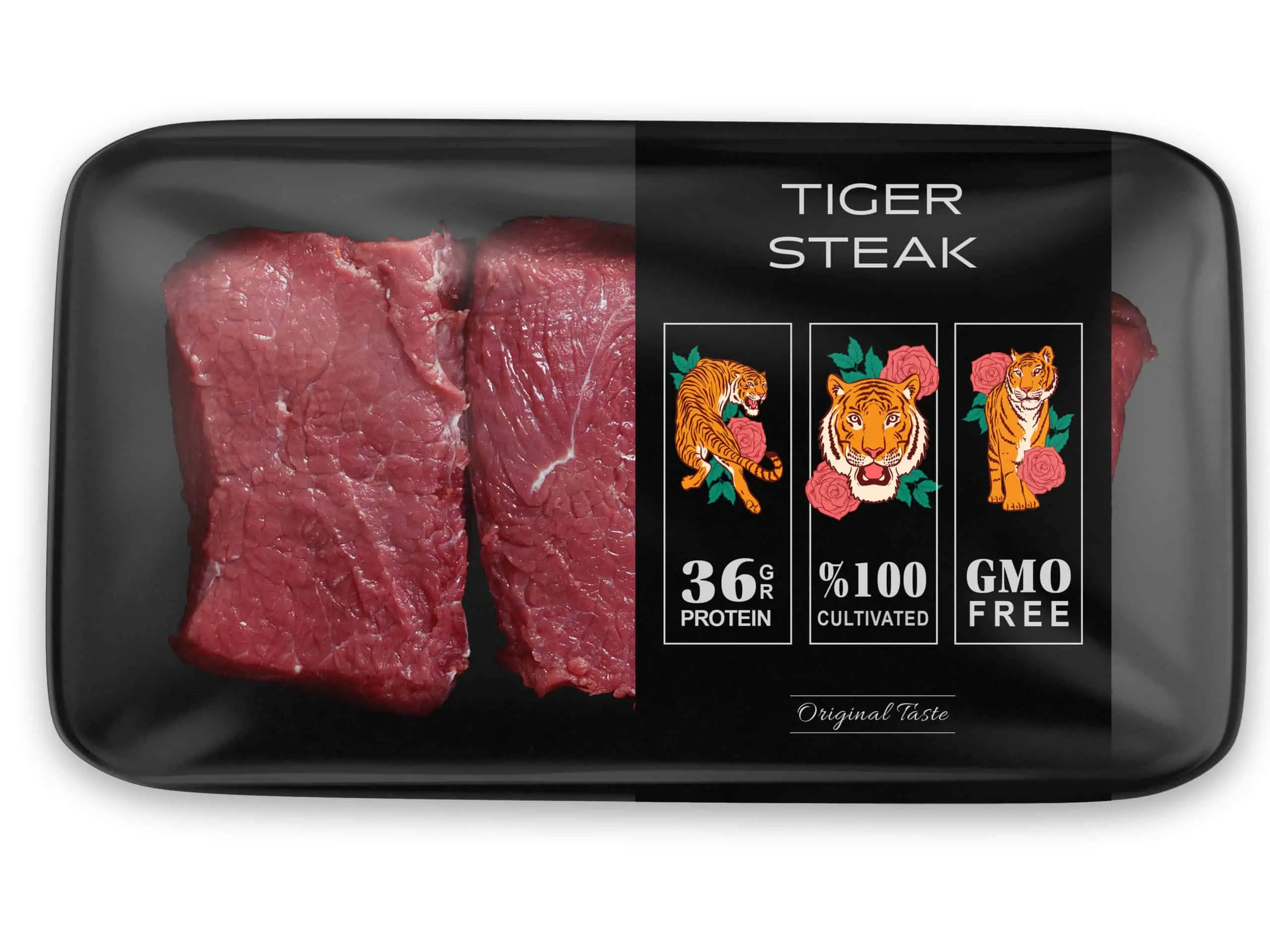 Primeval Foods Cultivated Tiger Steak