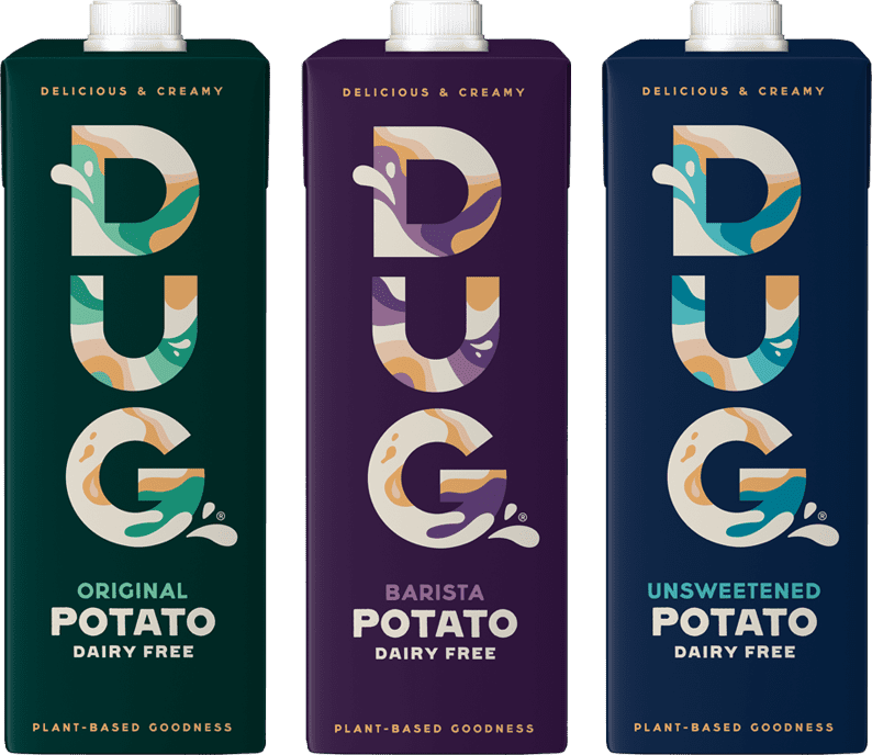 dug's potato milk range