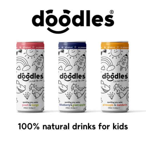 New Drinks Brand Doodles Launches “Colour Me Cans” For Kids