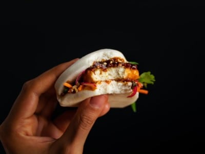 Eat Just chicken sandwich closeup