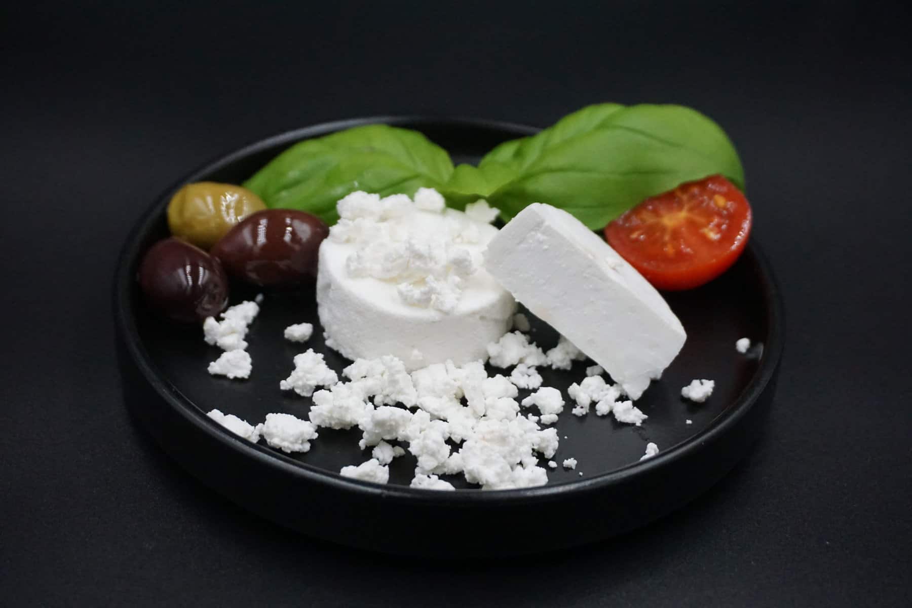 Vegan cheese made with animal-free caseins