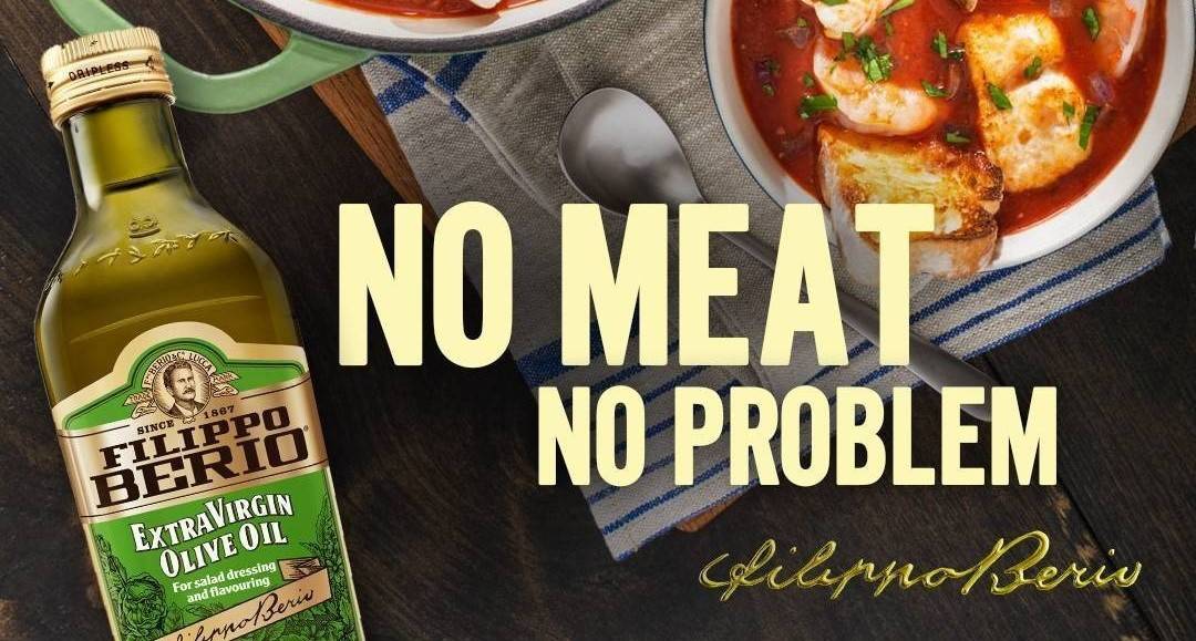 Filippo Berio No Meat No Problem crop