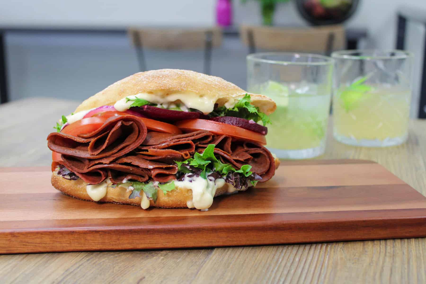 Get Plant’d deli sandwich alt meat