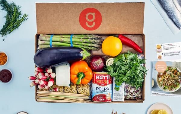 Gousto recipe box Gousto recipe box