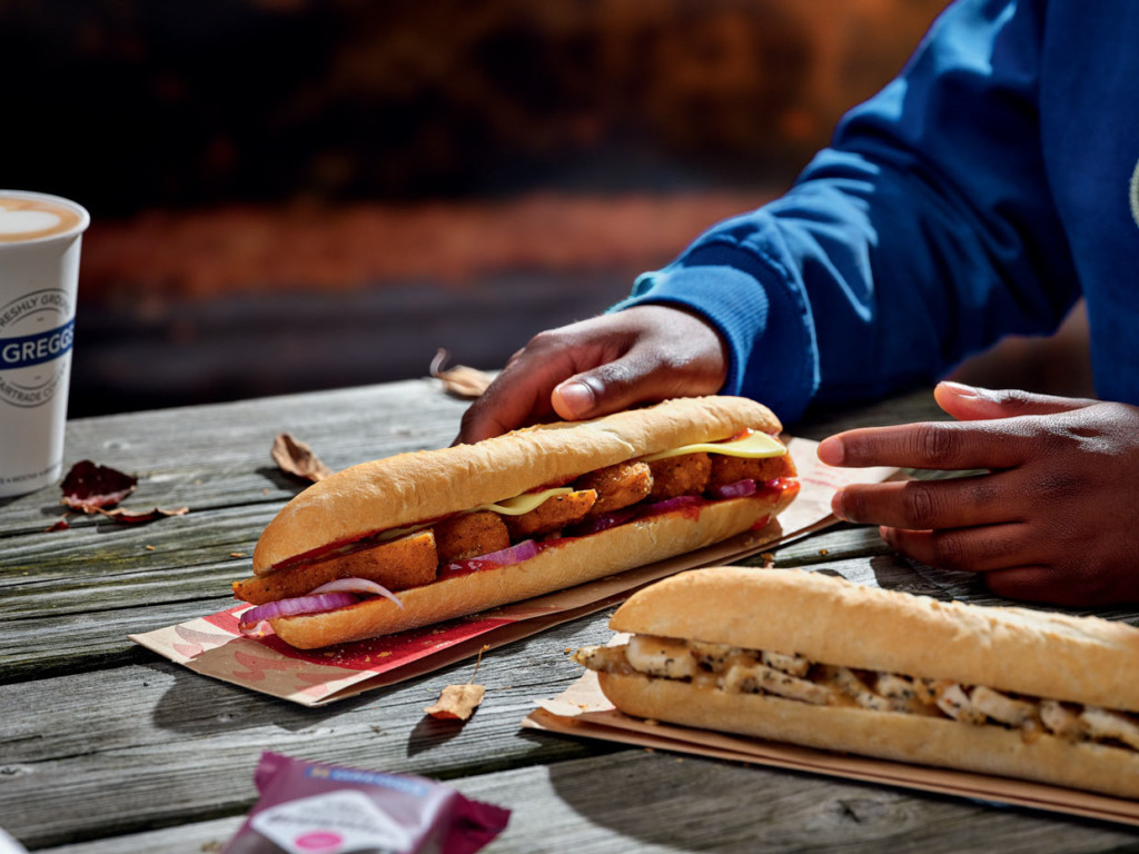 Greggs Launches Vegan Southern Fried Chicken Baguette & Bean and CheeZe