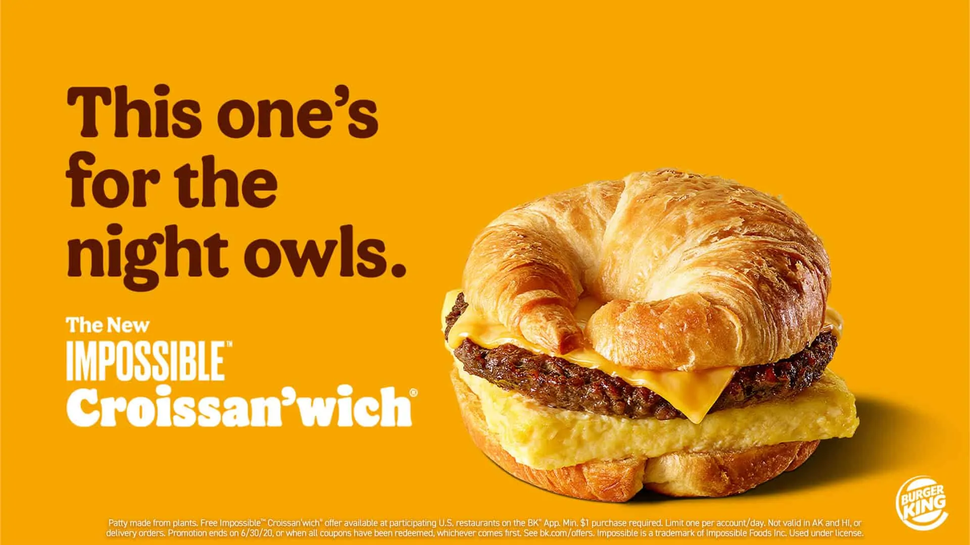Impossible Croissan'wich Burger King