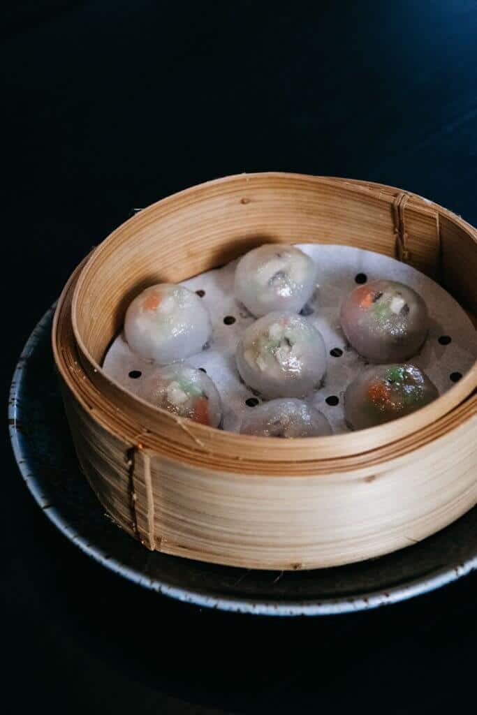 Kangaroo crystal dumplings by Vow