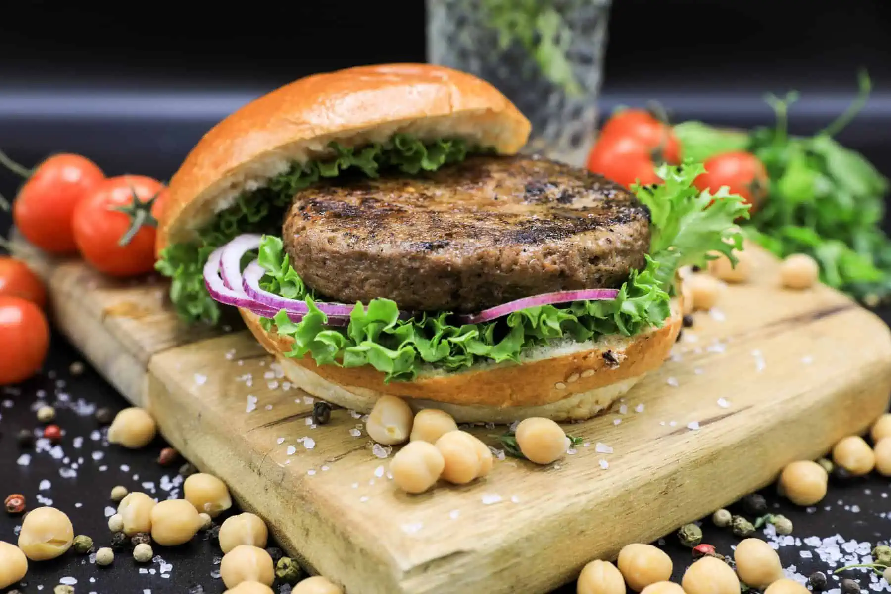 Meat.the end Chickpea Burger