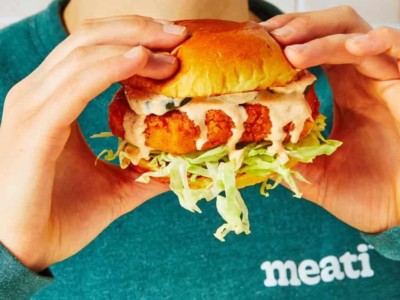 Meati Mushroom chicken burger