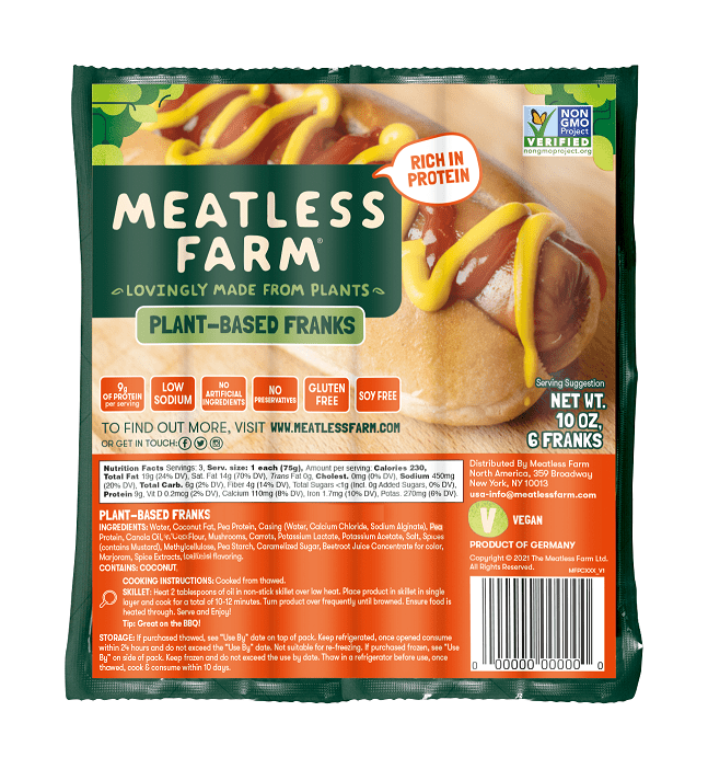 Meatless Farm franks