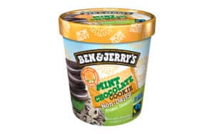 Mint Chocolate Cookie Ben & Jerry's vegan ice cream sunflower seed