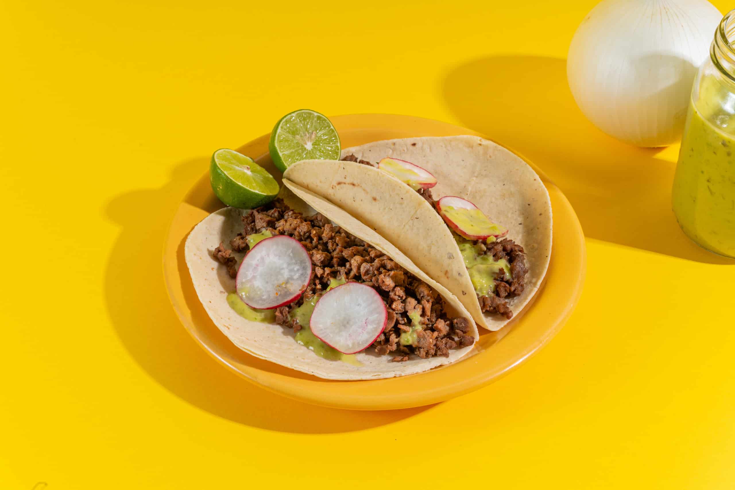 A plant-based taco