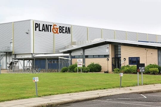 Plant & Bean’s new UK facility is the first step to establishing an industry-first, global, plant-based meat manufacturing platform