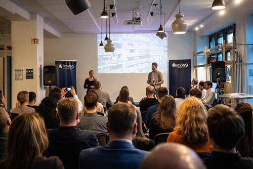 ProVeg Incubator startup Demo Day, December 2019. Startup Von Georgia are pitching. Photo credit Cadenza Zhao. ProVeg Incubator startup Demo Day, December 2019. Startup Von Georgia are pitching. Photo credit Cadenza Zhao.