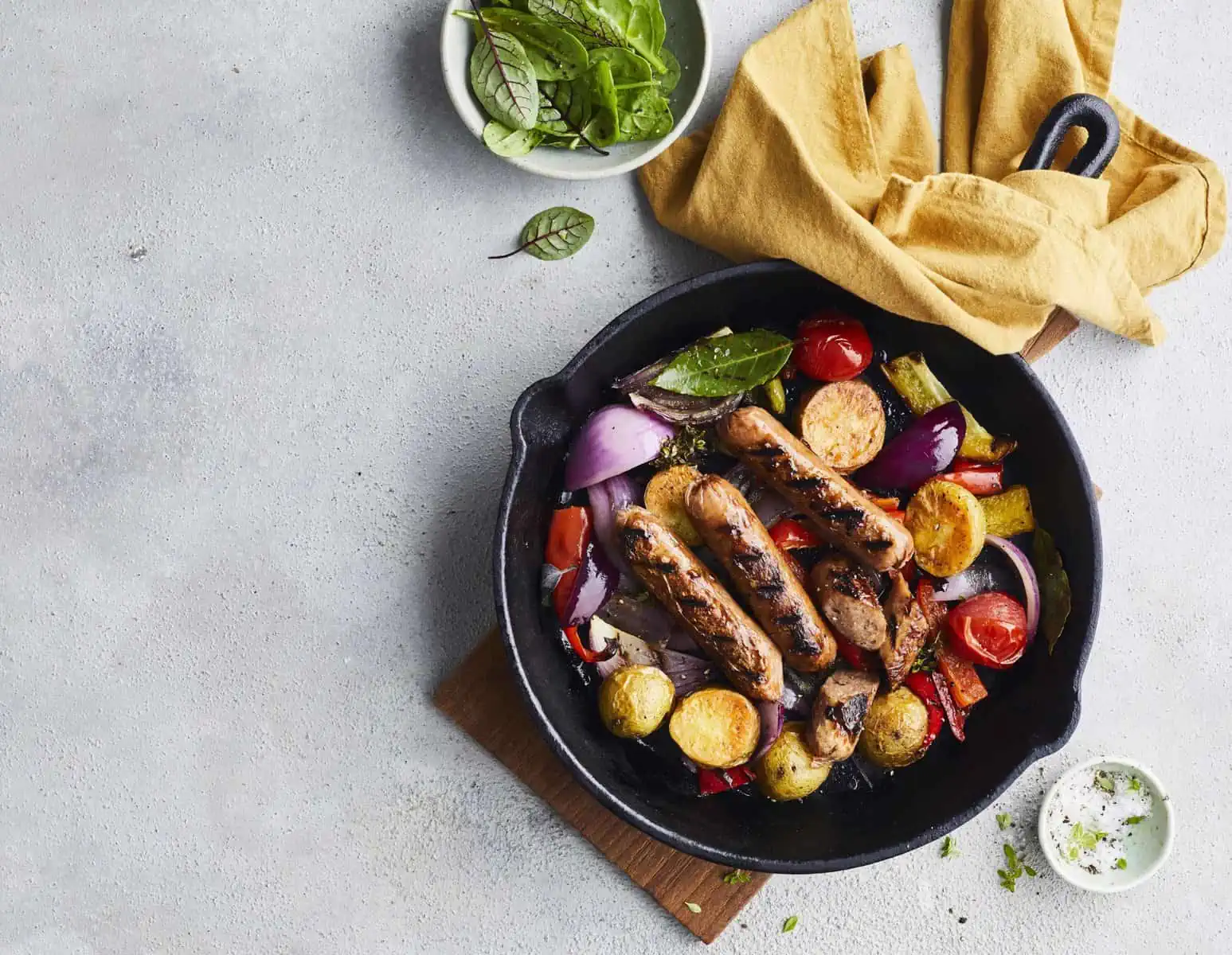 plant-based sausages