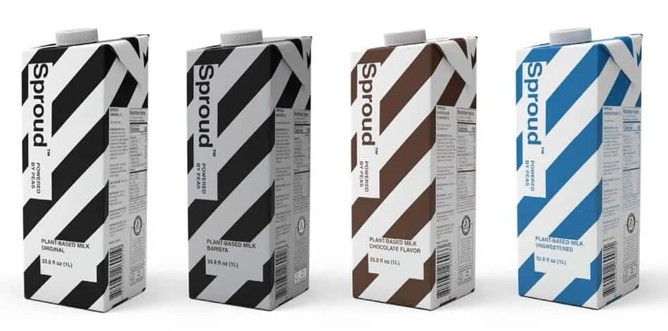 Sproud pea-protein milk