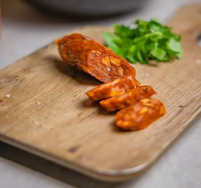 Squeaky-Bean-Cooking-Chorizo-Style-Sausage