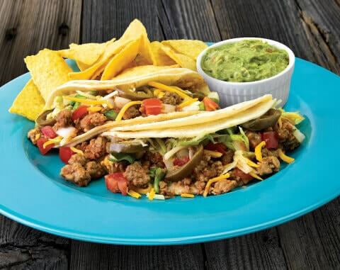 Taco Del Mar Beyond Meat taco