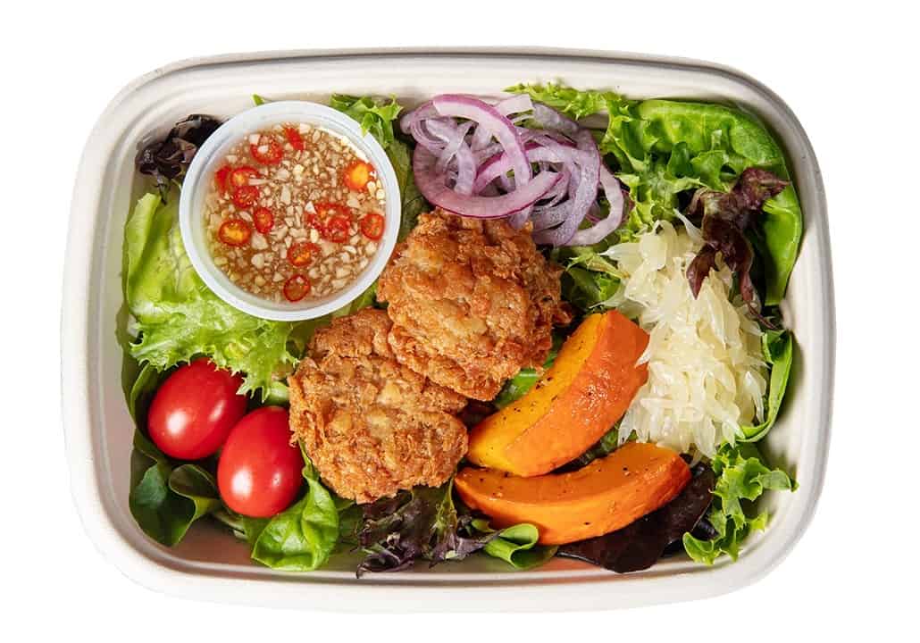 Thai Style New Crab Cake Salad OmniFoods