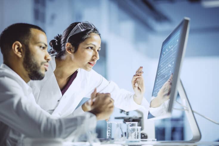 Scientist Working in The Laboratory