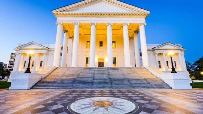 Virginia State Capitol in Richmond, Virginia, USA. Virginia State Capitol in Richmond, Virginia, USA.