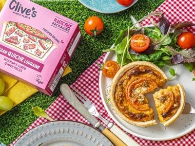 Clive's Purely Plants quiche