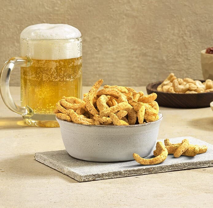 brewbee snacks with beer