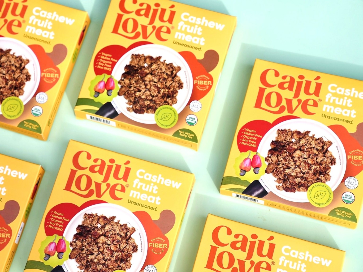 Cajú Love Debuts Organic, Upcycled Cashew Fruit Meat in Retail and Food