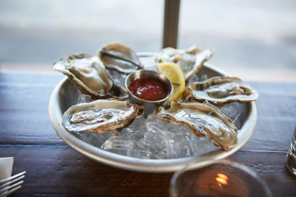 Oysters seafood dish