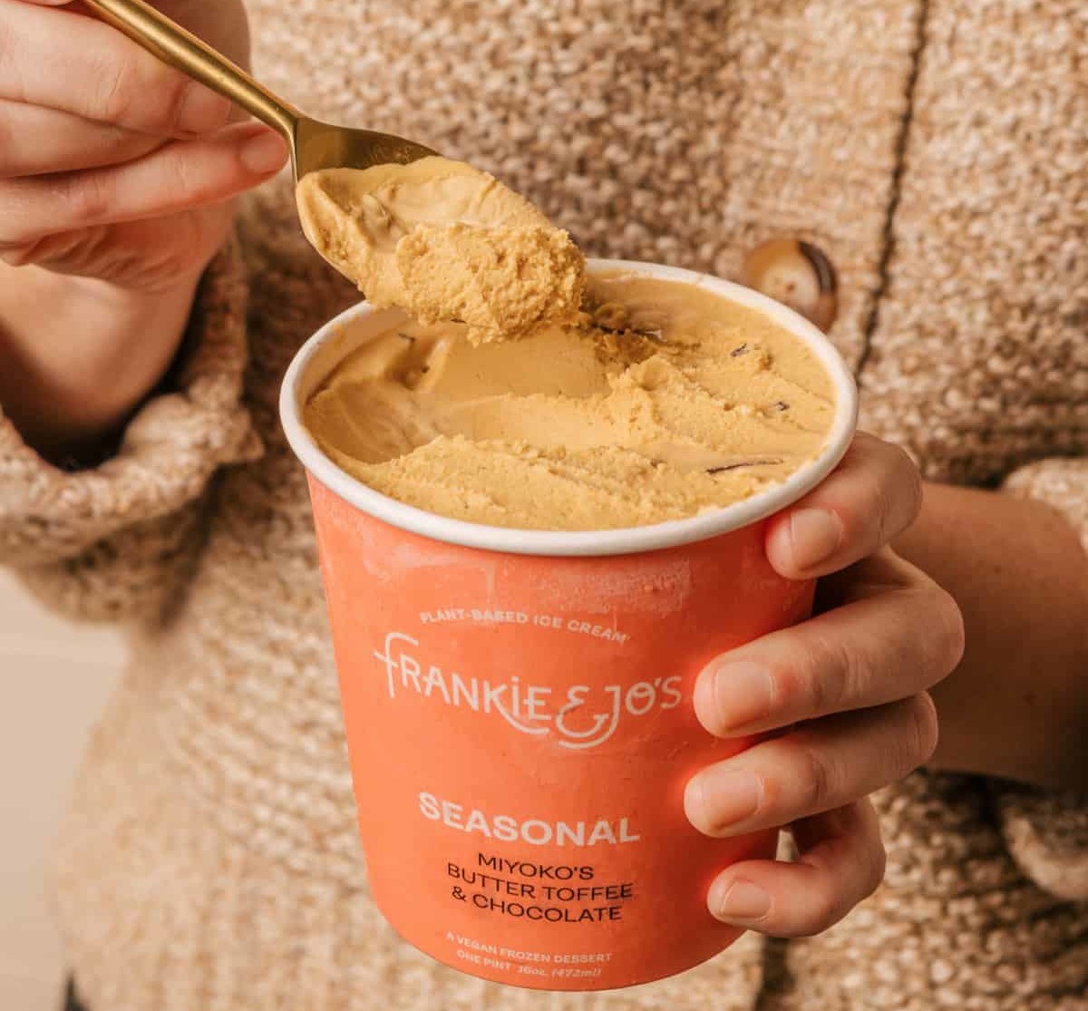 Vegan Butter Toffee Ice Cream