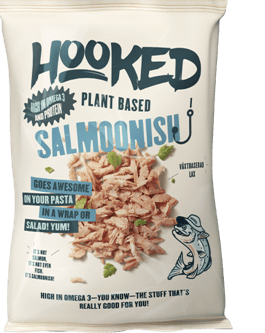A bag of plant-based salmon