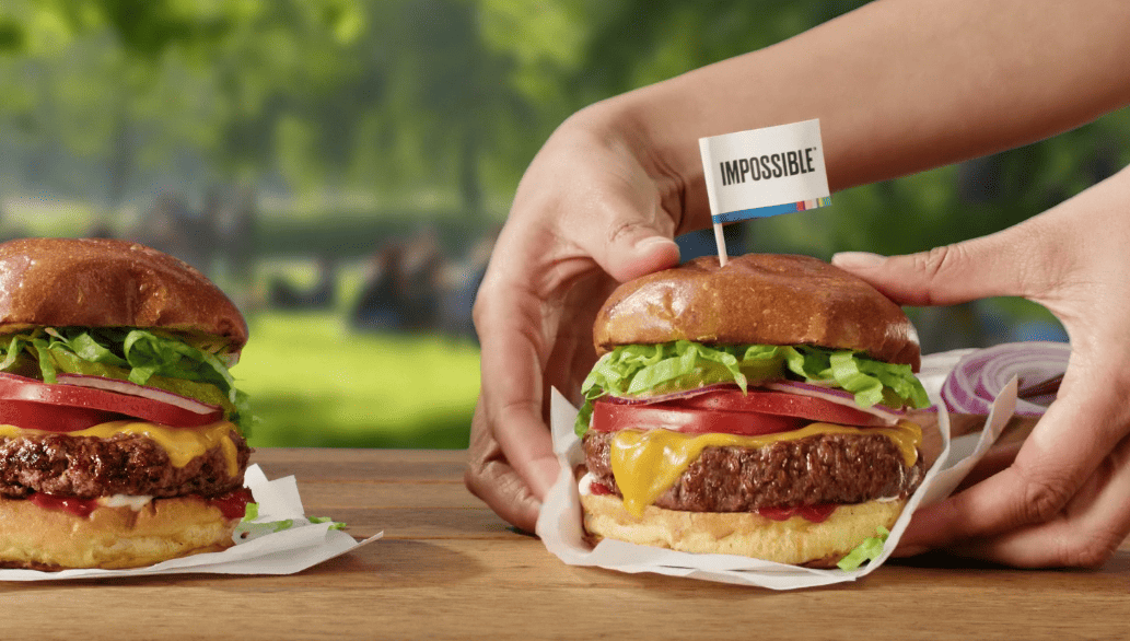 Plant-based burger ads