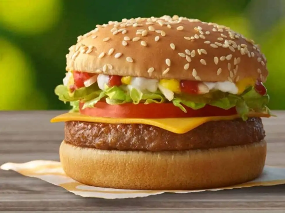 Plant-based burger McPlant