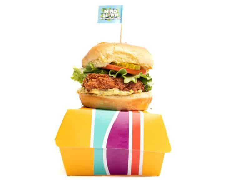 Vegan Crab Cake Sandwich at PLNT Burger