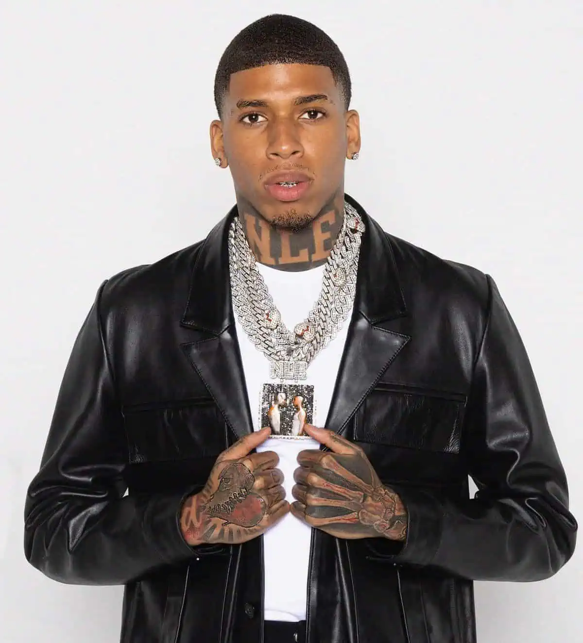 Rapper NLE Choppa, cofounder of Eat Virgin