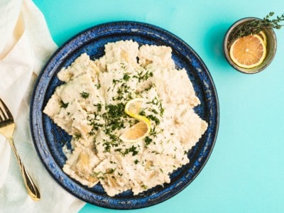 Prime Roots ravioli