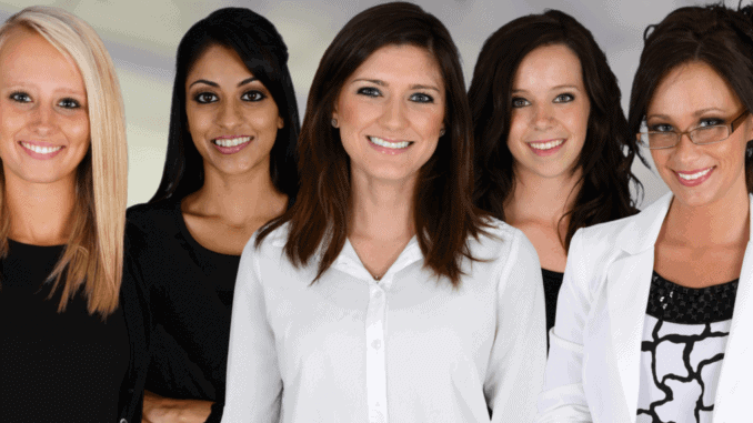 vegan ladyboss Netzwerk 5 vegane Business-Frauen in einer Reihe